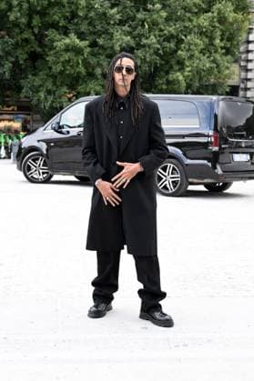 Milan, Jil Sander - Arrival of Guests - Milan Fashion Week - Womenswear Spring Summer 2026 In the photo Ghali  Copyright: xSimonexComix xipa-agency.netx xSimonexComix IPA_Agency_IPA65649325