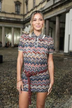 Milan, Italy: Milan, Milan Women s Fashion Week Spring Summer 2026 - Women s Fashion, Spring Summer 2026. - Missoni fashion show - arrivals in the photo: Diletta Leotta Milan Italy  - ZUMAp169 20250924_zea_p169_737 Copyright: xRiccardoxGIordanox