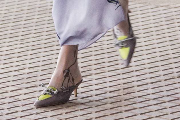 News - Antonio Marras - Runway and celebrities- Milan Fashion Week - Womenswear Spring Summer 2026 A model (detail) walks the runway at the Antonio Marras fashion show during the Milan Womenswear Spring Summer 2026 on September 24, 2025 in Milan, Italy. Photo: Cinzia Camela. Milano Viale Molise, 68 Italy Copyright: xCinziaxCamelax xLiveMediax LPN_2044466