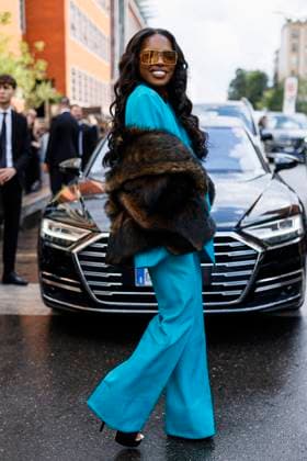 MFW Fendi Arrivals MP Ryan Destiny arrives to Fendi fashion show during Milan s Fashion Week Womenswear Spring Summer 2026, on September 24, 2025 in Milan (Italy), Italy. Photo by Marco Piovanotto Abacapress.com Milan Italy  Copyright: xPiovanottoxMarco ABACAx