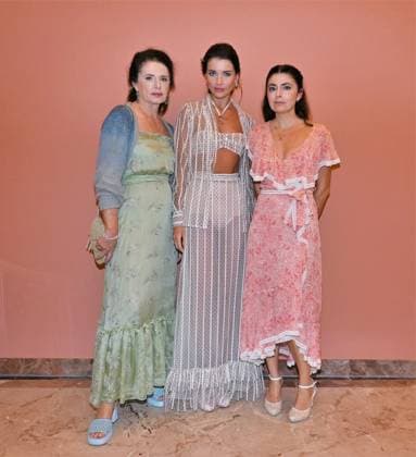 Milan, Italy Luisa Beccaria Spring Summer 2026 collection presentation show In the photo: Vialina Lemann and Luisa Beccaria and daughter Lucilla Beccaria designer of the brand  Copyright: xNickxZonnax xipa-agency.netx xNickxZonnax IPA_Agency_IPA65687154