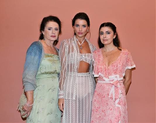 Milan, Italy Luisa Beccaria Spring Summer 2026 collection presentation show In the photo: Vialina Lemann and Luisa Beccaria and daughter Lucilla Beccaria designer of the brand  Copyright: xNickxZonnax xipa-agency.netx xNickxZonnax IPA_Agency_IPA65687158