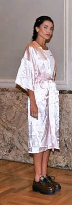 Milan,Italy Luisa Beccaria Spring Summer 2026 collection presentation show In the photo:Vialina Lemann  Copyright: xNickxZonnax xipa-agency.netx xNickxZonnax IPA_Agency_IPA65687160