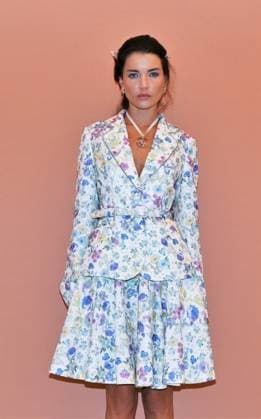 Milan,Italy Luisa Beccaria Spring Summer 2026 collection presentation show In the photo:Vialina Lemann  Copyright: xNickxZonnax xipa-agency.netx xNickxZonnax IPA_Agency_IPA65687180