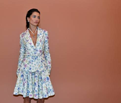 Milan,Italy Luisa Beccaria Spring Summer 2026 collection presentation show In the photo:Vialina Lemann  Copyright: xNickxZonnax xipa-agency.netx xNickxZonnax IPA_Agency_IPA65687182