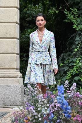 Milan,Italy Luisa Beccaria Spring Summer 2026 collection presentation show In the photo:Vialina Lemann show  Copyright: xNickxZonnax xipa-agency.netx xNickxZonnax IPA_Agency_IPA65687187