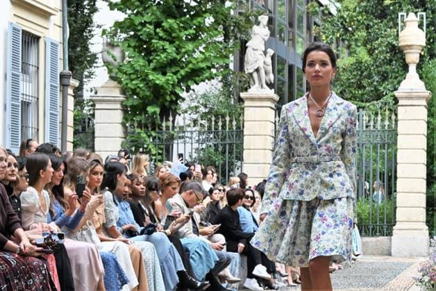 Milan,Italy Luisa Beccaria Spring Summer 2026 collection presentation show In the photo:Vialina Lemann show  Copyright: xNickxZonnax xipa-agency.netx xNickxZonnax IPA_Agency_IPA65687193