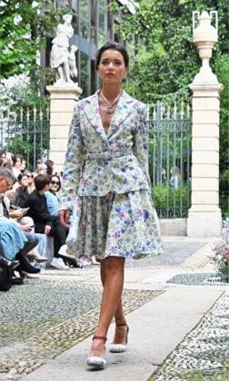 Milan,Italy Luisa Beccaria Spring Summer 2026 collection presentation show In the photo:Vialina Lemann show  Copyright: xNickxZonnax xipa-agency.netx xNickxZonnax IPA_Agency_IPA65687194