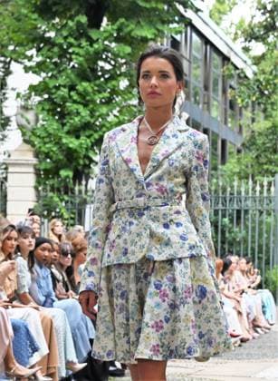 Milan,Italy Luisa Beccaria Spring Summer 2026 collection presentation show In the photo:Vialina Lemann show  Copyright: xNickxZonnax xipa-agency.netx xNickxZonnax IPA_Agency_IPA65687196