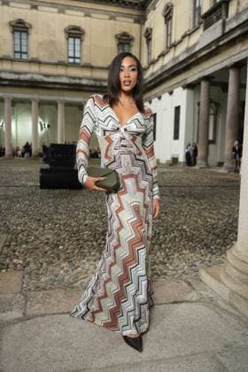 Milan, Italy: Milan, Milan Women s Fashion Week Spring Summer 2026 - Women s Fashion, Spring Summer 2026. - Missoni fashion show - arrivals in the photo: guest Milan Italy  - ZUMAp169 20250924_zea_p169_1009 Copyright: xRiccardoxGIordanox