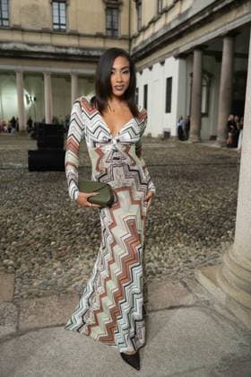 Milan, Italy: Milan, Milan Women s Fashion Week Spring Summer 2026 - Women s Fashion, Spring Summer 2026. - Missoni fashion show - arrivals in the photo: guest Milan Italy  - ZUMAp169 20250924_zea_p169_1019 Copyright: xRiccardoxGIordanox