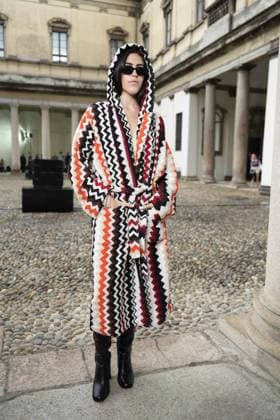 Milan, Italy: Milan, Milan Women s Fashion Week Spring Summer 2026 - Women s Fashion, Spring Summer 2026. - Missoni fashion show - arrivals in the photo: guest Milan Italy  - ZUMAp169 20250924_zea_p169_999 Copyright: xRiccardoxGIordanox