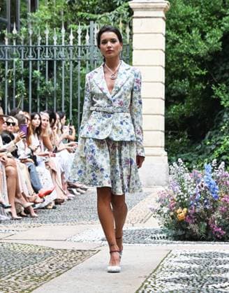 Milan: Milan,Italy Luisa Beccaria Spring Summer 2026 collection presentation show In the photo:Vialina Lemann show Milan  - ZUMAp169 20250924_zea_p169_1055 Copyright: xNickxZonnax
