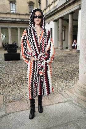 Milan, Milan Women s Fashion Week Spring Summer 2026 - Women s Fashion, Spring Summer 2026. - Missoni fashion show - arrivals in the photo: guest  Copyright: xRiccardoxGIordanox xipa-agency.netx xRiccardoxGiordano IPAx IPA_Agency_IPA65683718