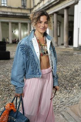 Milan, Milan Women s Fashion Week Spring Summer 2026 - Women s Fashion, Spring Summer 2026. - Missoni fashion show - arrivals in the photo: guest  Copyright: xRiccardoxGIordanox xipa-agency.netx xRiccardoxGiordano IPAx IPA_Agency_IPA65683750