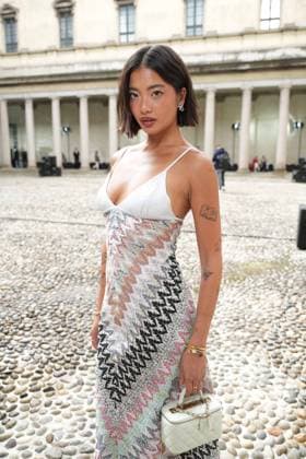 Milan, Italy: Milan, Milan Women s Fashion Week Spring Summer 2026 - Women s Fashion, Spring Summer 2026. - Missoni fashion show - arrivals in the photo: guest Milan Italy  - ZUMAp169 20250924_zea_p169_989 Copyright: xRiccardoxGIordanox