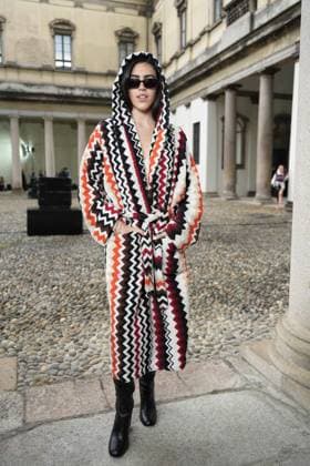 Milan, Italy: Milan, Milan Women s Fashion Week Spring Summer 2026 - Women s Fashion, Spring Summer 2026. - Missoni fashion show - arrivals in the photo: guest Milan Italy  - ZUMAp169 20250924_zea_p169_998 Copyright: xRiccardoxGIordanox
