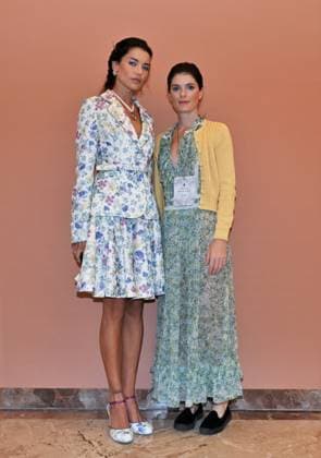 Milan: Milan,Italy Luisa Beccaria Spring Summer 2026 collection presentation show In the photo:Vialina Lemann Milan  - ZUMAp169 20250924_zea_p169_1039 Copyright: xNickxZonnax