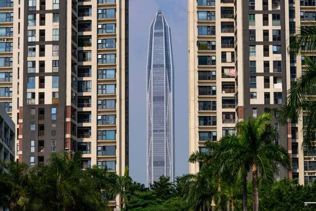Ping An International Finance Centre in China’s Shenzhen SHENZHEN, CHINA - AUGUST 5: A view of the Ping An International Finance Centre on August 5, 2022 in Shenzhen,China.The Ping An Finance Center is a 115-story, 599 m (1,965 ft) supertall skyscraper in Shenzhen, Guangdong, China.It was completed in 2017,becoming the tallest building in Shenzhen, the 2nd tallest building in China and the 5th tallest building in the world.It also broke the record of having the highest observation deck in a building at 562 m (1,844 ft). China World. Editorial use only. Please get in touch for any other usage.  Copyright: x2025xAnadoluxStringerx