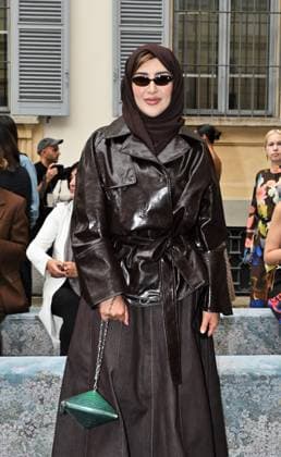Milan,Italy Luisa Beccaria Spring Summer 2026 collection presentation show In the photo:Afraa at Noaimi  Copyright: xNickxZonnax xipa-agency.netx xNickxZonnax IPA_Agency_IPA65691321