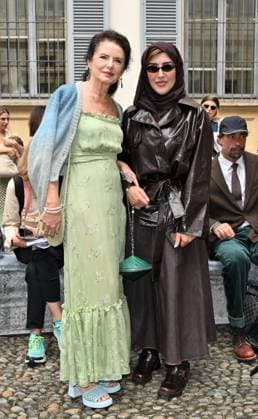 Milan: Milan, Italy Luisa Beccaria Spring Summer 2026 collection presentation show. In the photo: Afraa al Noaimi, Luisa Beccaria Milan  - ZUMAp169 20250924_zea_p169_1089 Copyright: xNickxZonnax