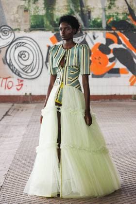 News - Antonio Marras - Runway and celebrities- Milan Fashion Week - Womenswear Spring Summer 2026 A model walks the runway at the Antonio Marras fashion show during the Milan Womenswear Spring Summer 2026 on September 24, 2025 in Milan, Italy. Photo: Cinzia Camela. Milano Viale Molise, 68 Italy Copyright: xCinziaxCamelax xLiveMediax LPN_2044664