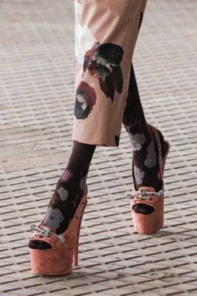 News - Antonio Marras - Runway and celebrities- Milan Fashion Week - Womenswear Spring Summer 2026 A model (shoes detail) walks the runway at the Antonio Marras fashion show during the Milan Womenswear Spring Summer 2026 on September 24, 2025 in Milan, Italy. Photo: Cinzia Camela. Milano Viale Molise, 68 Italy Copyright: xCinziaxCamelax xLiveMediax LPN_2044729