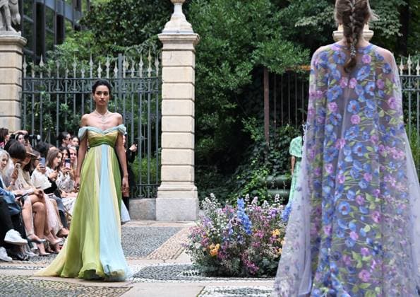 Milan,Italy Luisa Beccaria Spring Summer 2026 collection presentation show In the photo:Luisa Beccaria show  Copyright: xNickxZonnax xipa-agency.netx xNickxZonnax IPA_Agency_IPA65692645