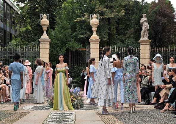 Milan,Italy Luisa Beccaria Spring Summer 2026 collection presentation show In the photo:Luisa Beccaria show  Copyright: xNickxZonnax xipa-agency.netx xNickxZonnax IPA_Agency_IPA65692660
