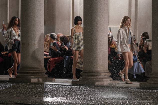 Milan, Milan Women s Fashion Week Spring Summer 2026 - Women s Fashion, Spring Summer 2026. - Missoni fashion show - fashion show in the photo: model  Copyright: xRiccardoxGIordanox xipa-agency.netx xRiccardoxGiordano IPAx IPA_Agency_IPA65697607