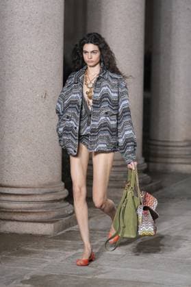 Milan, Italy: Milan, Milan Women s Fashion Week Spring Summer 2026 - Women s Fashion, Spring Summer 2026. - Missoni fashion show - fashion show in the photo: model Milan Italy  - ZUMAp169 20250924_zea_p169_1166 Copyright: xRiccardoxGIordanox