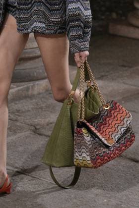 Milan, Italy: Milan, Milan Women s Fashion Week Spring Summer 2026 - Women s Fashion, Spring Summer 2026. - Missoni fashion show - fashion show in the photo: Bag details Milan Italy  - ZUMAp169 20250924_zea_p169_1185 Copyright: xRiccardoxGIordanox