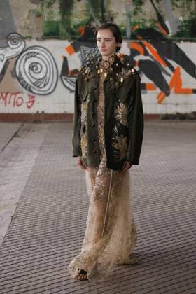 News - Antonio Marras - Runway and celebrities- Milan Fashion Week - Womenswear Spring Summer 2026 A model walks the runway at the Antonio Marras fashion show during the Milan Womenswear Spring Summer 2026 on September 24, 2025 in Milan, Italy. Photo: Cinzia Camela. Milano Viale Molise, 68 Italy Copyright: xCinziaxCamelax xLiveMediax LPN_2045954
