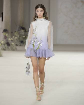 September 24, 2025, Milan, Milan, Italy: A model walks the runway wearing creations by designer XIONG YING for the HEAVEN GAIA collection during Milan Fashion Week Spring Summer 2026, at the Museo Leonardo da Vinci, in Milan, Italy, on September 24, 2025. Milan Italy - ZUMAp285 20250924_zep_p285_009 Copyright: xGennaroxPiscopox