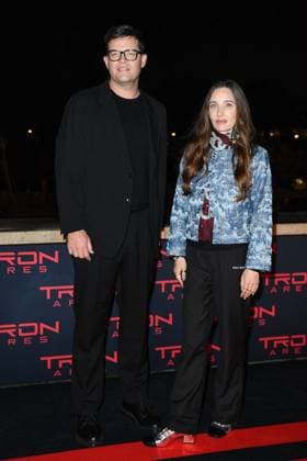 Tron Ares Premiere Justin Springer and Emma Ludbrook attending the Tron : Ares Premiere at the Pathe Palace cinema in Paris, France on September 24, 2025. Photo by Aurore Marechal ABACAPRESS.COM Paris France  Copyright: xMarechalxAurore ABACAx