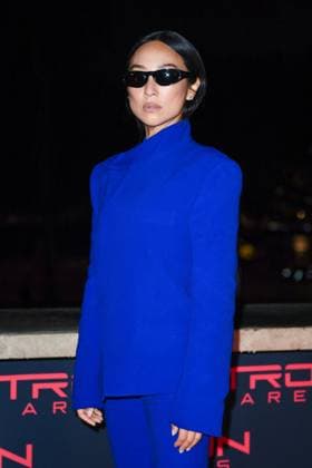 Tron Ares Premiere Greta Lee attending the Tron : Ares Premiere at the Pathe Palace cinema in Paris, France on September 24, 2025. Photo by Aurore Marechal ABACAPRESS.COM Paris France  Copyright: xMarechalxAurore ABACAx
