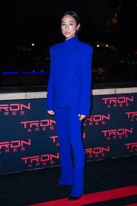 Tron Ares Premiere Greta Lee attending the Tron : Ares Premiere at the Pathe Palace cinema in Paris, France on September 24, 2025. Photo by Aurore Marechal ABACAPRESS.COM Paris France  Copyright: xMarechalxAurore ABACAx