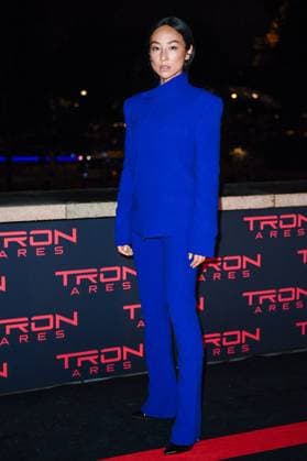 Tron Ares Premiere Greta Lee attending the Tron : Ares Premiere at the Pathe Palace cinema in Paris, France on September 24, 2025. Photo by Aurore Marechal ABACAPRESS.COM Paris France  Copyright: xMarechalxAurore ABACAx