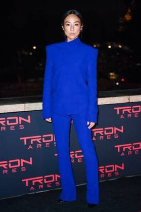 Tron Ares Premiere Greta Lee attending the Tron : Ares Premiere at the Pathe Palace cinema in Paris, France on September 24, 2025. Photo by Aurore Marechal ABACAPRESS.COM Paris France  Copyright: xMarechalxAurore ABACAx