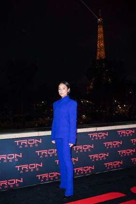 Tron Ares Premiere Greta Lee attending the Tron : Ares Premiere at the Pathe Palace cinema in Paris, France on September 24, 2025. Photo by Aurore Marechal ABACAPRESS.COM Paris France  Copyright: xMarechalxAurore ABACAx
