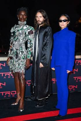 Tron Ares Premiere Jodie Turner-Smith, Jared Leto and Greta Lee attending the Tron : Ares Premiere at the Pathe Palace cinema in Paris, France on September 24, 2025. Photo by Aurore Marechal ABACAPRESS.COM Paris France  Copyright: xMarechalxAurore ABACAx