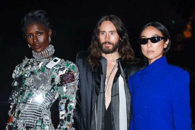 Tron Ares Premiere Jodie Turner-Smith, Jared Leto and Greta Lee attending the Tron : Ares Premiere at the Pathe Palace cinema in Paris, France on September 24, 2025. Photo by Aurore Marechal ABACAPRESS.COM Paris France  Copyright: xMarechalxAurore ABACAx