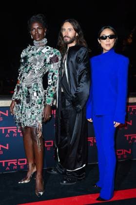 Tron Ares Premiere Jodie Turner-Smith, Jared Leto and Greta Lee attending the Tron : Ares Premiere at the Pathe Palace cinema in Paris, France on September 24, 2025. Photo by Aurore Marechal ABACAPRESS.COM Paris France  Copyright: xMarechalxAurore ABACAx