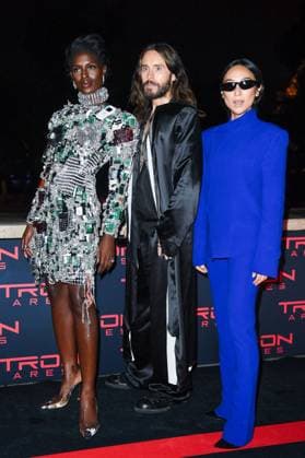 Tron Ares Premiere Jodie Turner-Smith, Jared Leto and Greta Lee attending the Tron : Ares Premiere at the Pathe Palace cinema in Paris, France on September 24, 2025. Photo by Aurore Marechal ABACAPRESS.COM Paris France  Copyright: xMarechalxAurore ABACAx