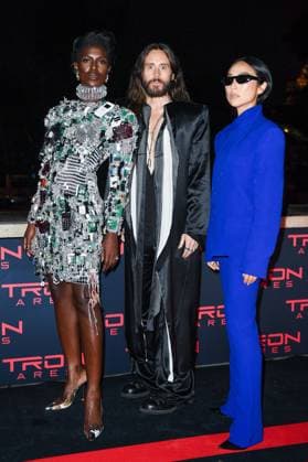 Tron Ares Premiere Jodie Turner-Smith, Jared Leto and Greta Lee attending the Tron : Ares Premiere at the Pathe Palace cinema in Paris, France on September 24, 2025. Photo by Aurore Marechal ABACAPRESS.COM Paris France  Copyright: xMarechalxAurore ABACAx