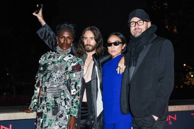Tron Ares Premiere Jodie Turner-Smith, Jared Leto, Greta Lee and Joachim Ronning attending the Tron : Ares Premiere at the Pathe Palace cinema in Paris, France on September 24, 2025. Photo by Aurore Marechal ABACAPRESS.COM Paris France  Copyright: xMarechalxAurore ABACAx