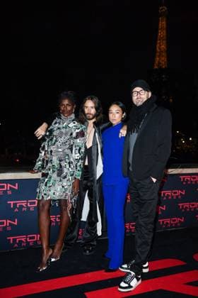Tron Ares Premiere Jodie Turner-Smith, Jared Leto, Greta Lee and Joachim Ronning attending the Tron : Ares Premiere at the Pathe Palace cinema in Paris, France on September 24, 2025. Photo by Aurore Marechal ABACAPRESS.COM Paris France  Copyright: xMarechalxAurore ABACAx