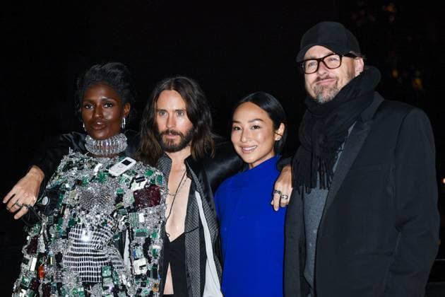 Tron Ares Premiere Jodie Turner-Smith, Jared Leto, Greta Lee and Joachim Ronning attending the Tron : Ares Premiere at the Pathe Palace cinema in Paris, France on September 24, 2025. Photo by Aurore Marechal ABACAPRESS.COM Paris France  Copyright: xMarechalxAurore ABACAx