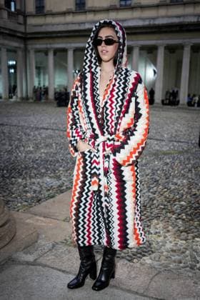Front Row of Missoni fashion show during the Milan Fashion Week - Womenswear S S 2026 in Milan, Italy on 24 September 2025. A guest attends the Missoni fashion show during the Milan Fashion Week - Womenswear Spring Summer 2026 in Milan, Italy on 24 September 2025., Credit:Stefano Costantino TTL Avalon Italy, Milan  Copyright: xStefanoxCostantinoxTTLx xAvalonx 1039992659