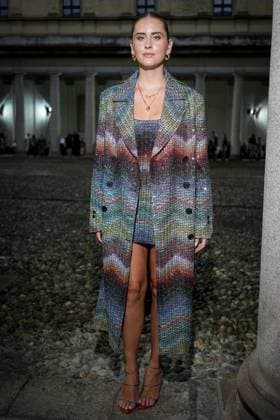 Front Row of Missoni fashion show during the Milan Fashion Week - Womenswear S S 2026 in Milan, Italy on 24 September 2025. Valentina Ferragni attends the Missoni fashion show during the Milan Fashion Week - Womenswear Spring Summer 2026 in Milan, Italy on 24 September 2025., Credit:Stefano Costantino TTL Avalon Italy, Milan  Copyright: xStefanoxCostantinoxTTLx xAvalonx 1039992943